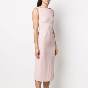 Valentino Boat-Neck Shift Dress in White size 38